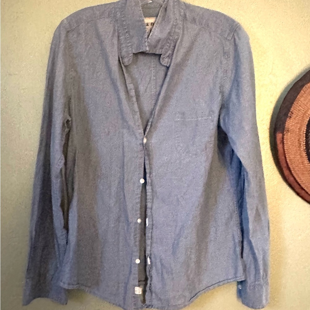 Frank & Eileen, large blue cotton Barry shirt